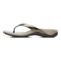 Vionic Women's Dillon - Pewter -Sandals Outlet gallery dillon pewter left 1 96165.1682095868