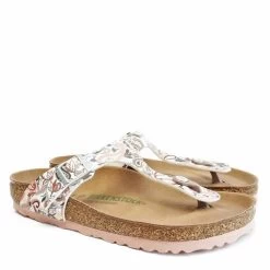 Birkenstock Women's Gizeh Vegan Birko-Flor - Paisley Rose (Regular Width) -Sandals Outlet image thumb 67120.1659555147
