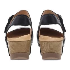 Dansko Women's Tiffani - Black Milled Burnished -Sandals Outlet k7 36560.1673372693