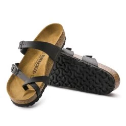 Birkenstock Women's Mayari Birko-Flor - Black (Regular Width) -Sandals Outlet mayari blk birko flor 2 97921.1532104896