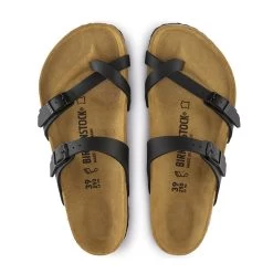 Birkenstock Women's Mayari Birko-Flor - Black (Regular Width) -Sandals Outlet mayari blk birko flor 3 83361.1532104890