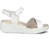 ECCO Women's Flowt Wedge - White -Sandals Outlet profile 56505.1708620540