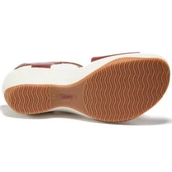 Halsa Footwear Women's Cindy - Red -Sandals Outlet r3 45392.1650309526