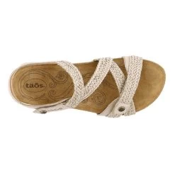 Taos Footwear Women's Trulie - Stone -Sandals Outlet taos trulie stone 4 30820.1583262237